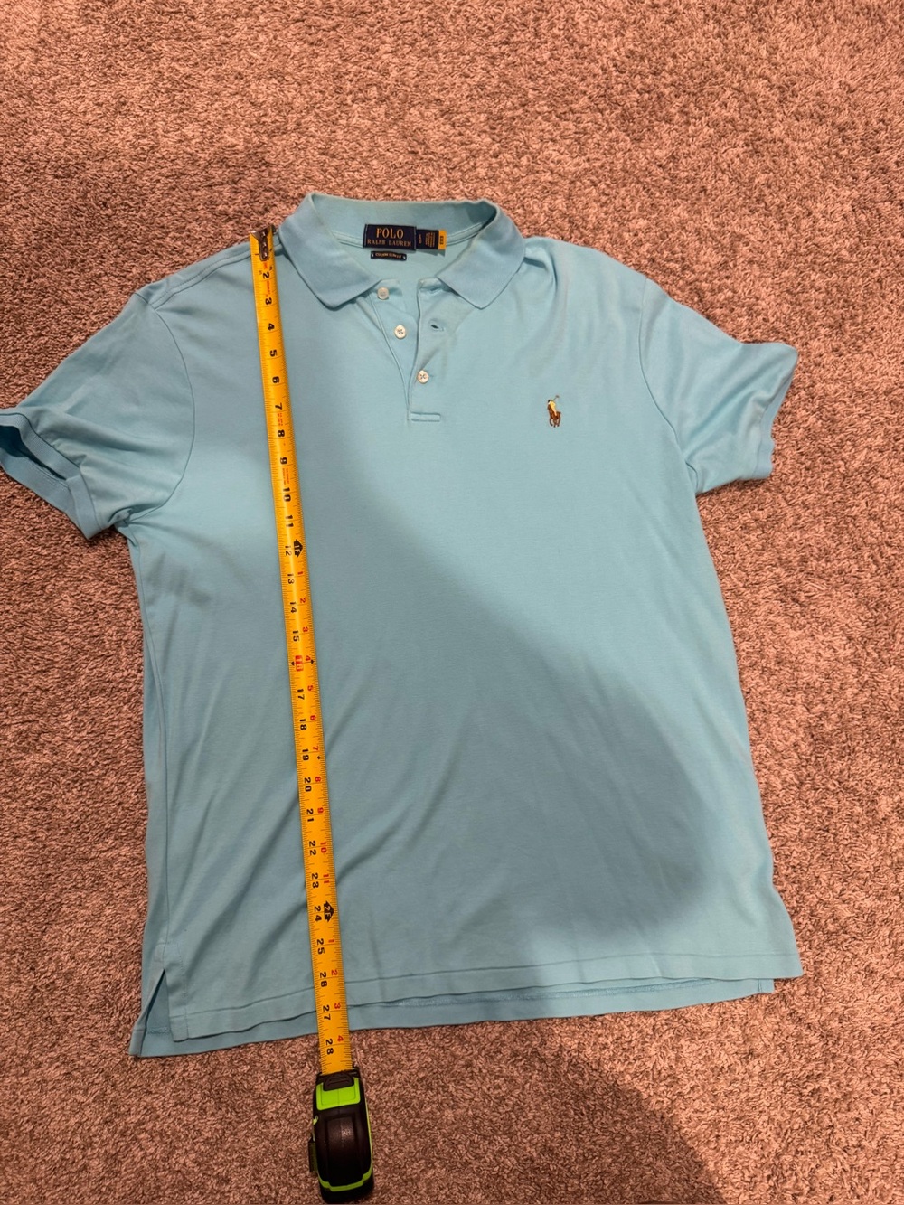 Men’s L polo custom slim fit